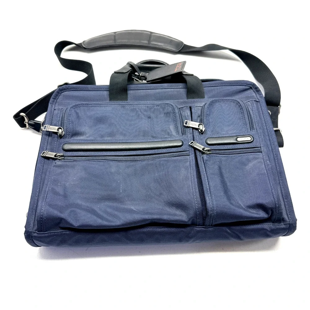 TUMI 26114D4 Briefcase Navy Blue Business Bag